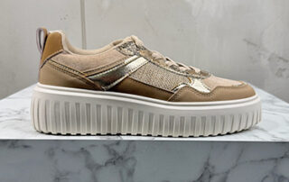 italienische mode kleiber werksverkauf Beiger Sneaker mit Plateausohle. Italienische Mode günstig bei Kleiber Werksverkauf.