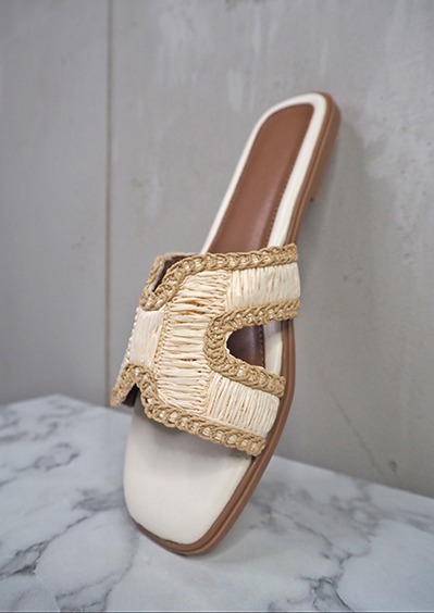 italienische mode kleiber werksverkauf Modische Damen-Riemchensandalen mit geflochtenem Detail