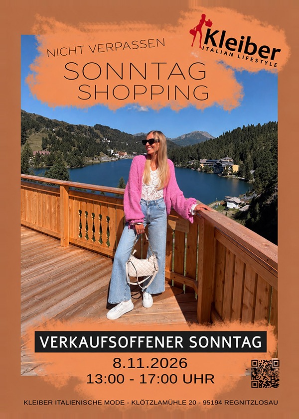 italienische mode kleiber werksverkauf Kleiber: Italienische Mode, verkaufsoffener Sonntag 8.11.2026
